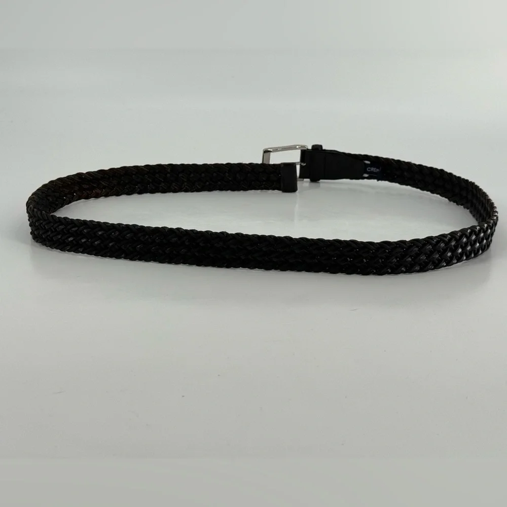 Cremieux Black Braided‎ Leather Belt 40